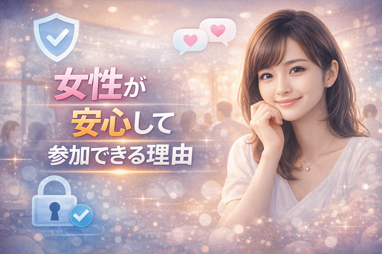 女性が安心して参加できる理由