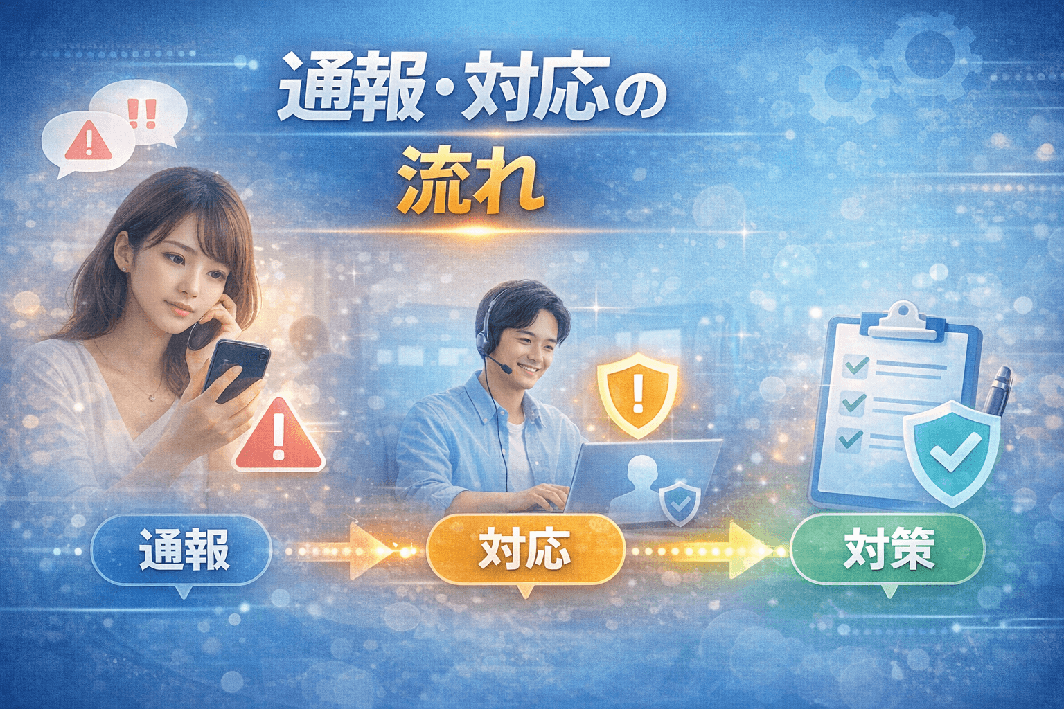 通報・対応の流れ